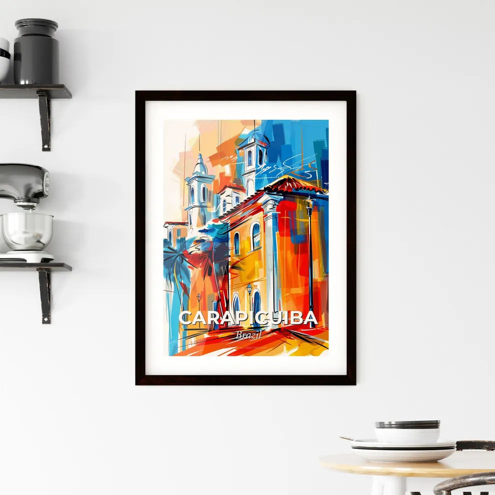 Vibrant Carapicuiba, Brazil Framed Print