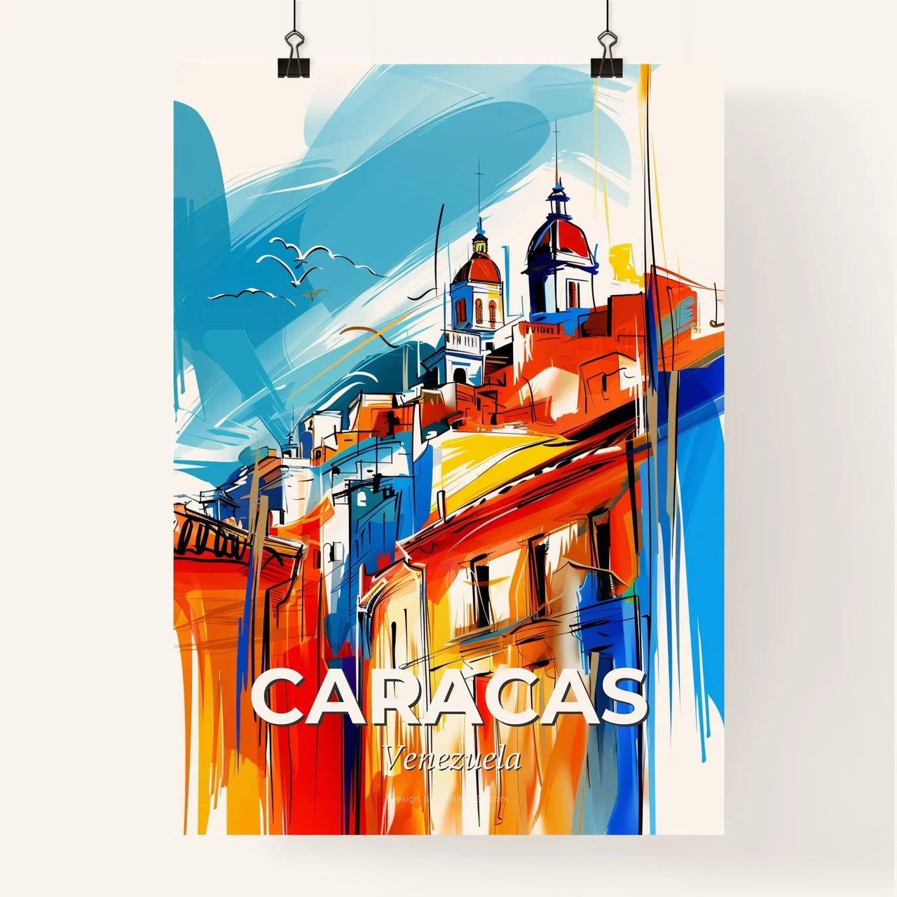 Vibrant Caracas, Venezuela Poster