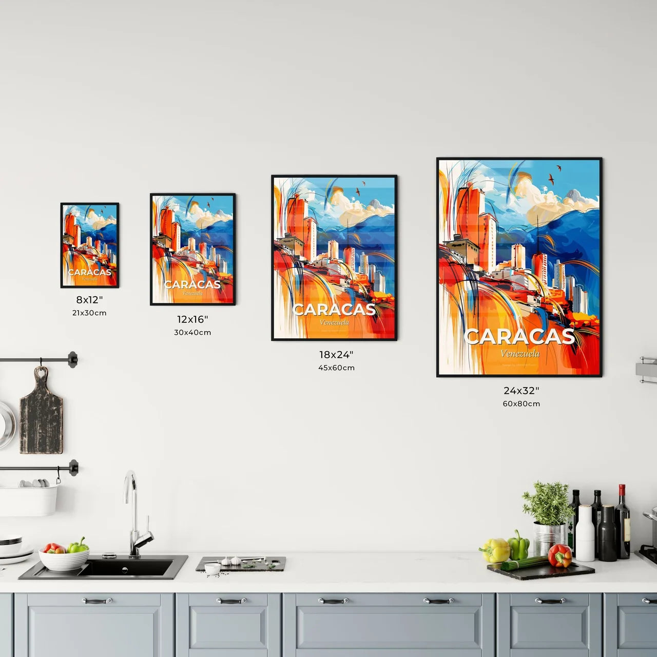 Vibrant Caracas, Venezuela Kitchen Art