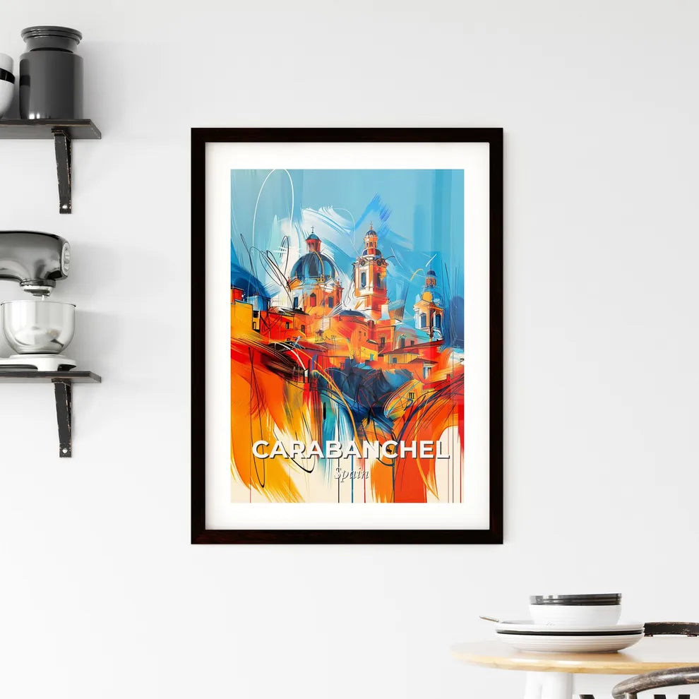 Vibrant Carabanchel, Spain Framed Print