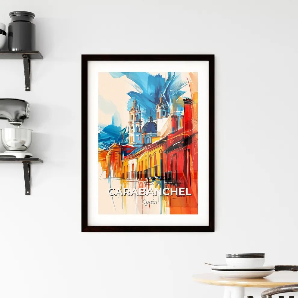 Vibrant Carabanchel, Spain Framed Print