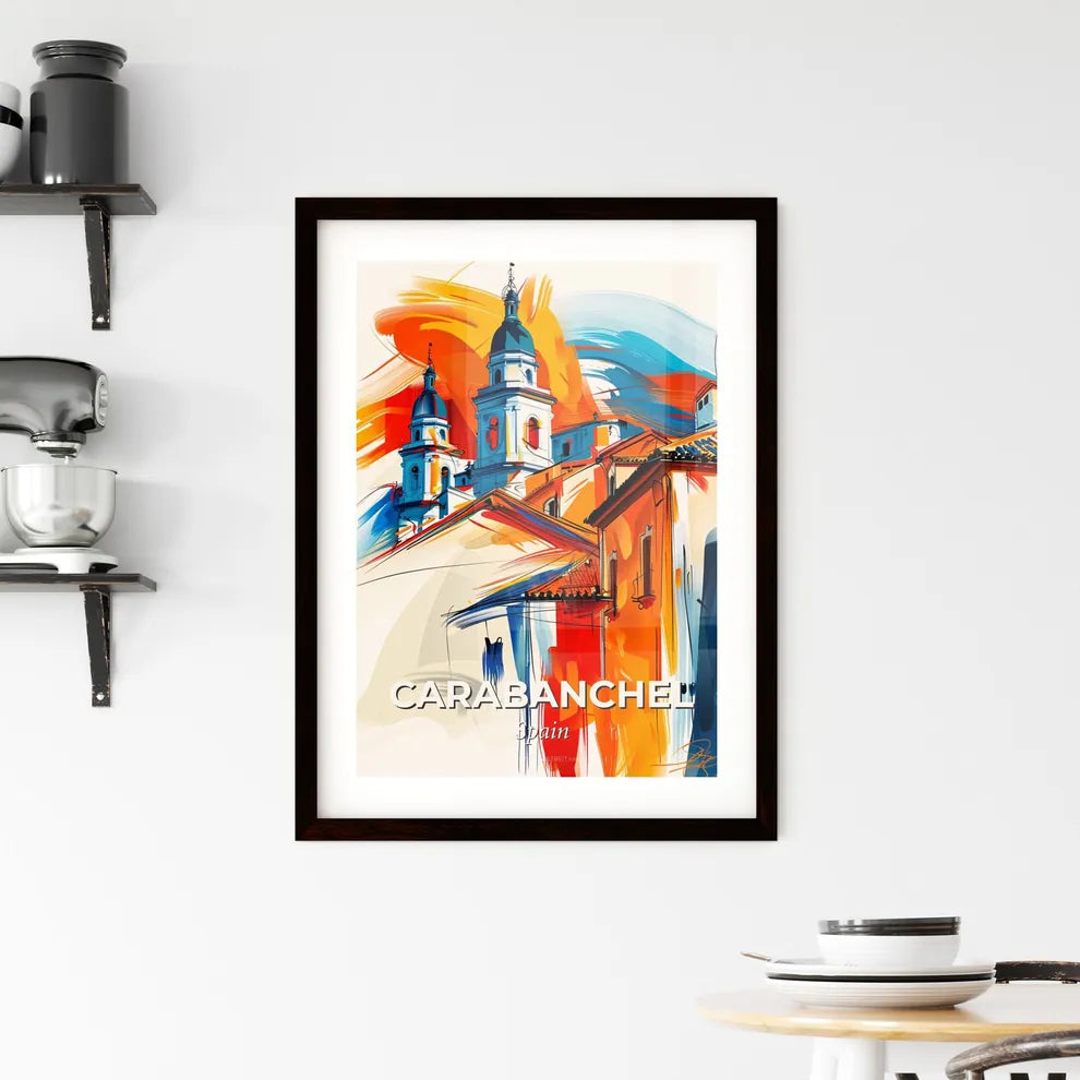 Vibrant Carabanchel, Spain Framed Print