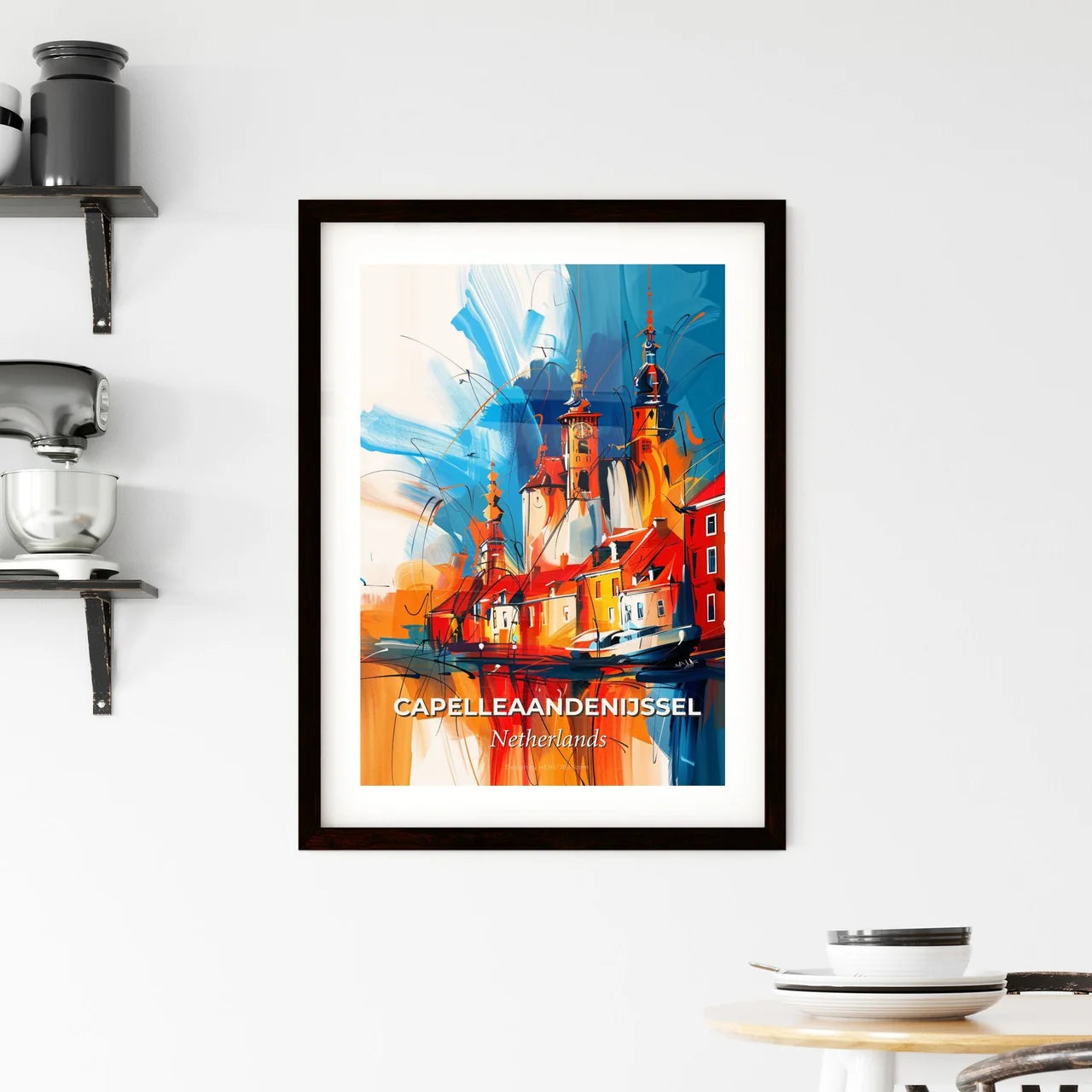 Vibrant Capelleaandenijssel, Netherlands Framed Print