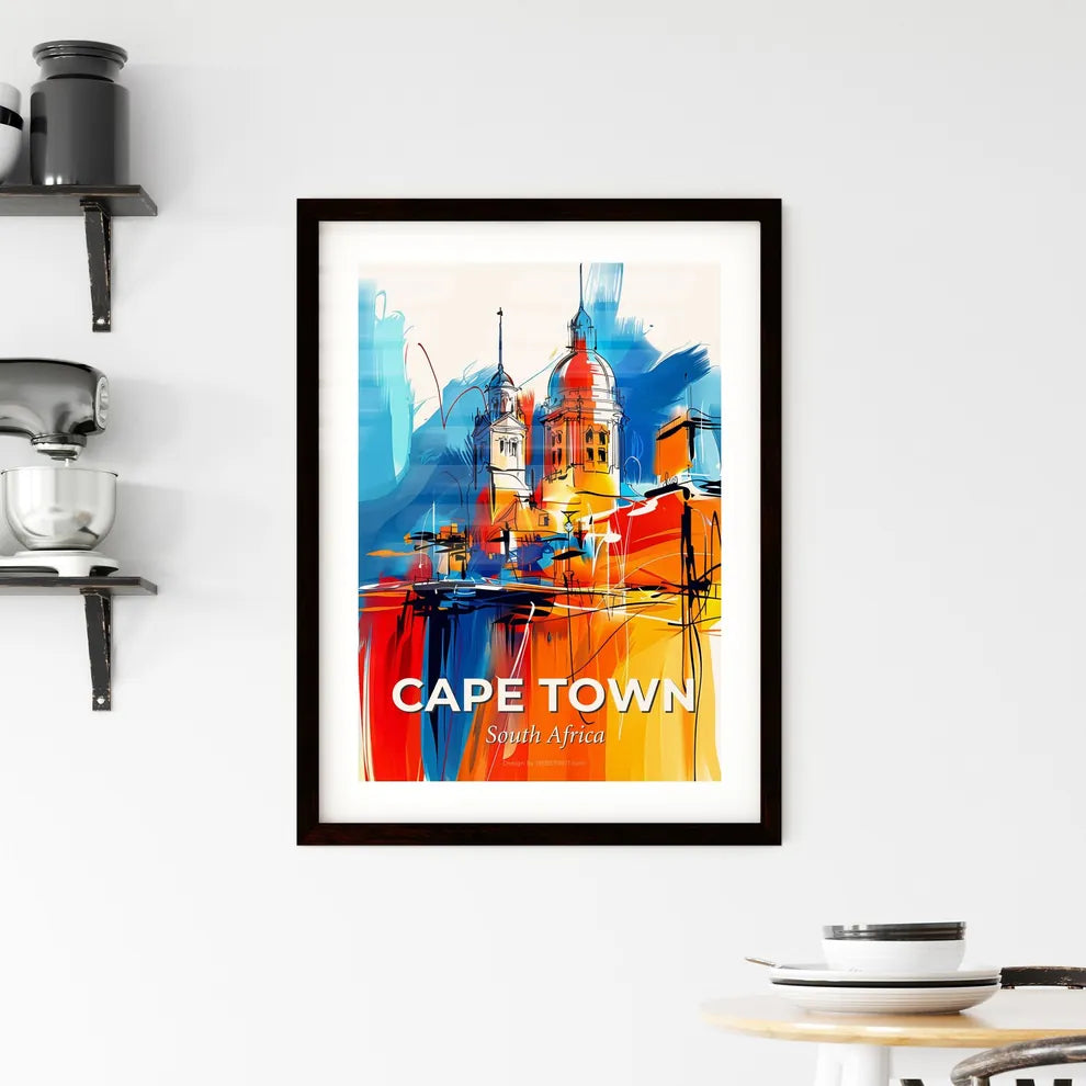 Vibrant Cape Town, South Africa Framed Print