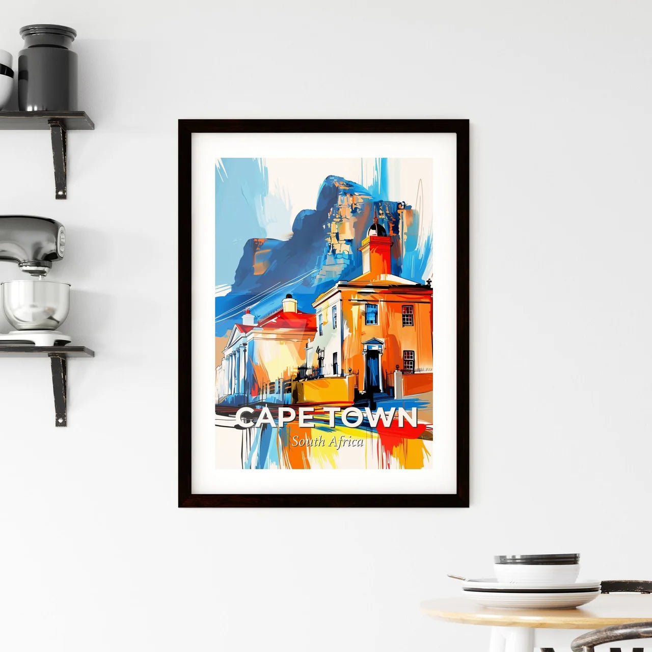 Vibrant Cape Town, South Africa Framed Print