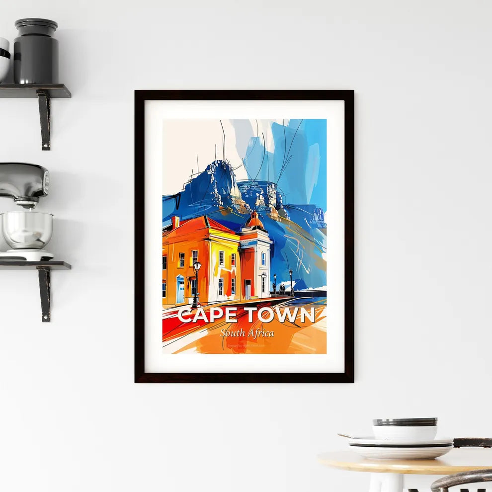 Vibrant Cape Town, South Africa Framed Print