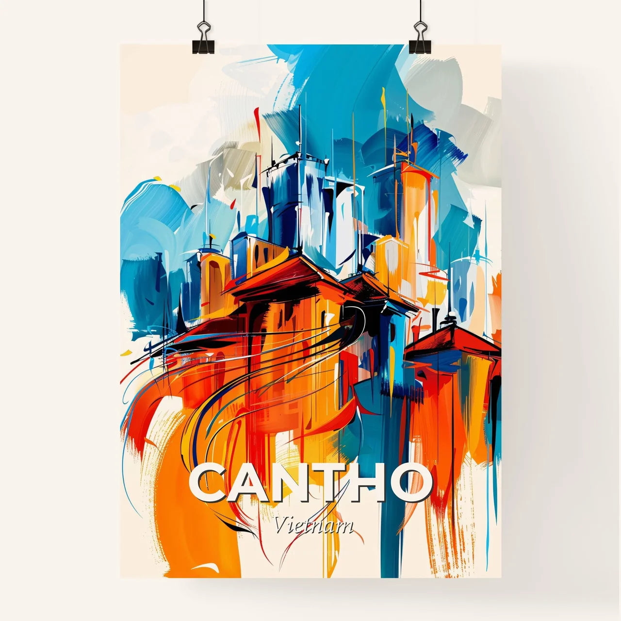 Vibrant Cantho, Vietnam Poster