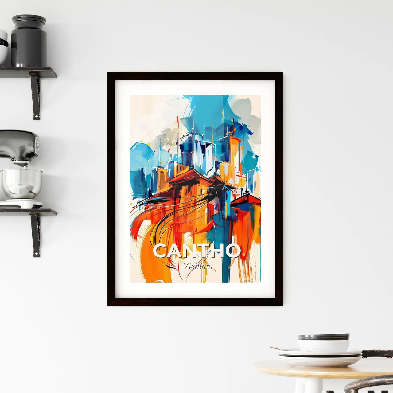 Vibrant Cantho, Vietnam Framed Print