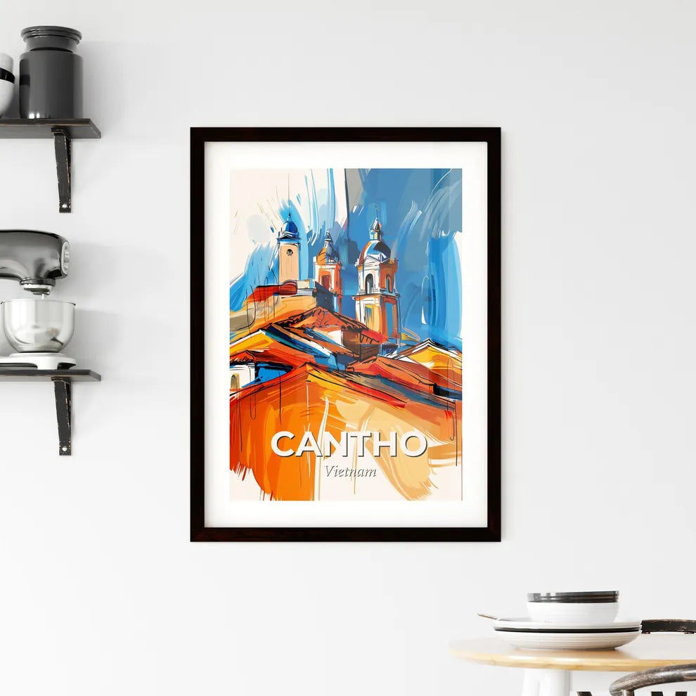 Vibrant Cantho, Vietnam Framed Print