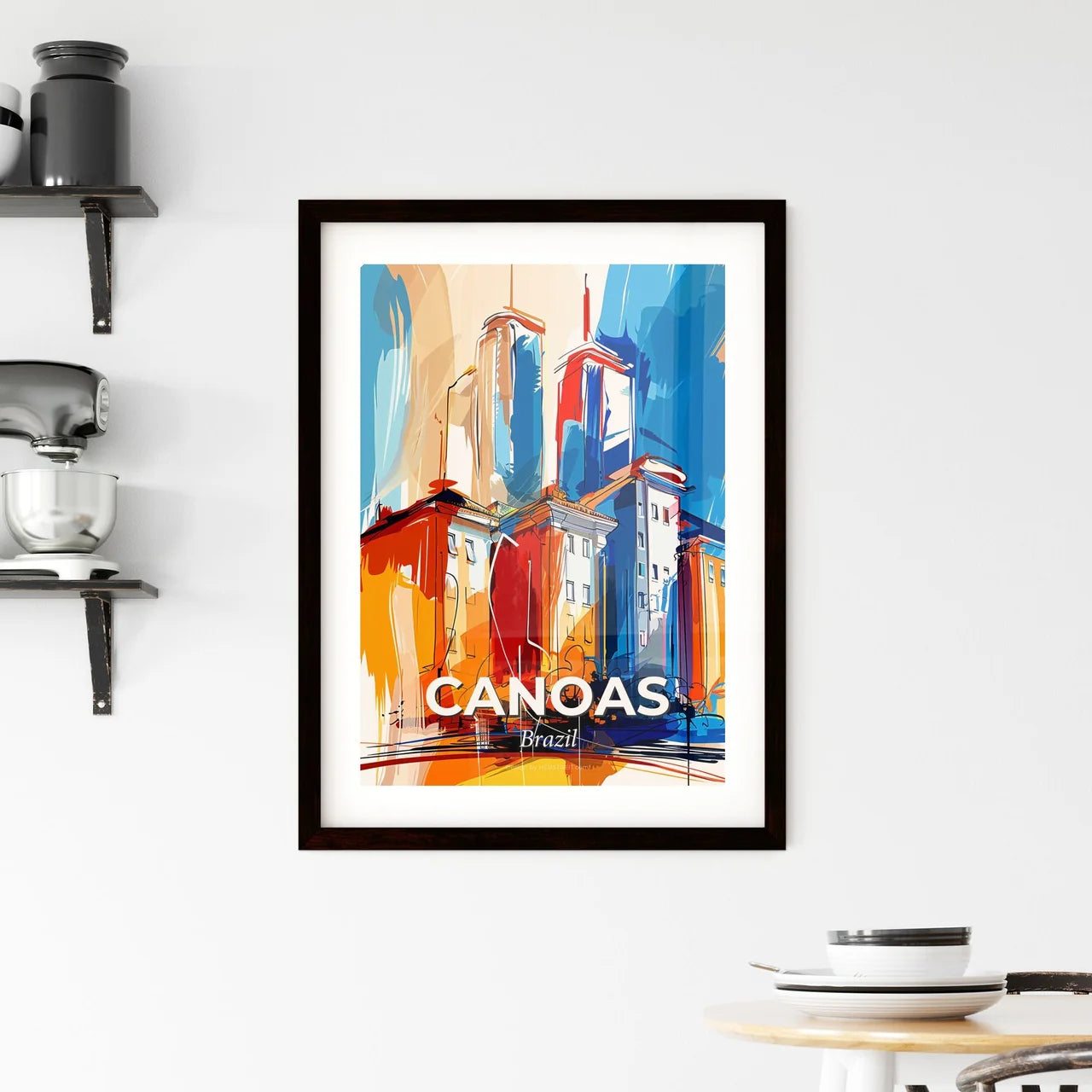 Vibrant Canoas, Brazil Framed Print