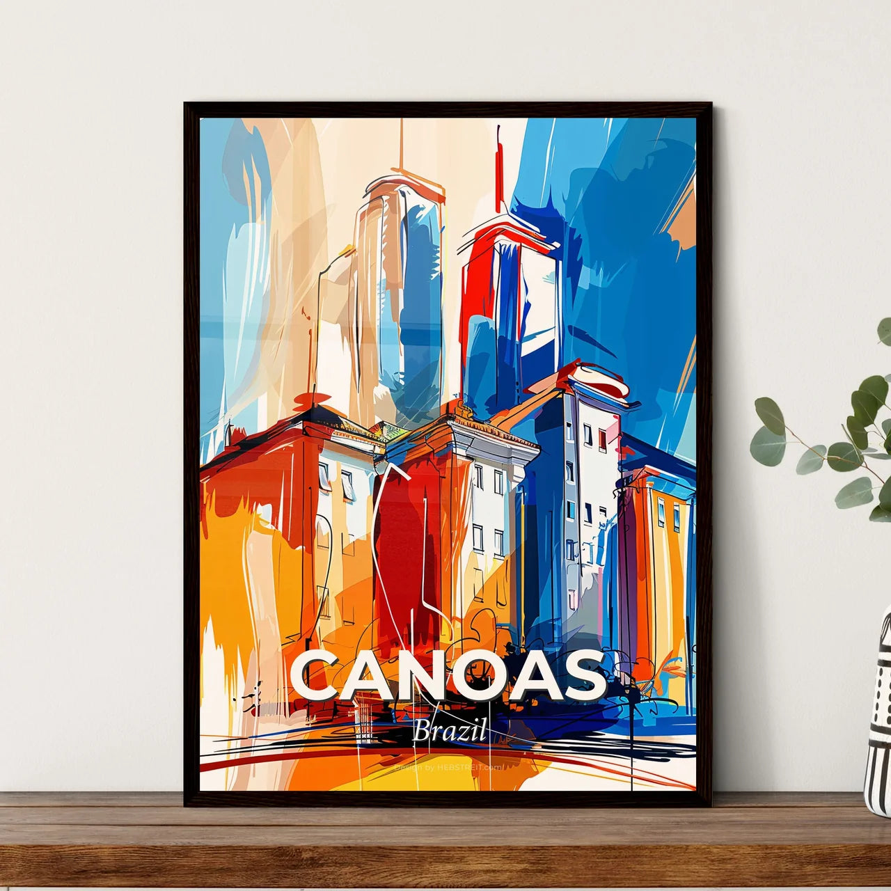 Vibrant Canoas, Brazil Art Print