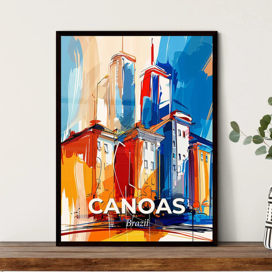 Vibrant Canoas, Brazil Art Print