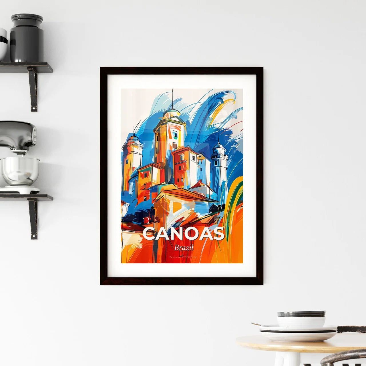 Vibrant Canoas, Brazil Framed Print