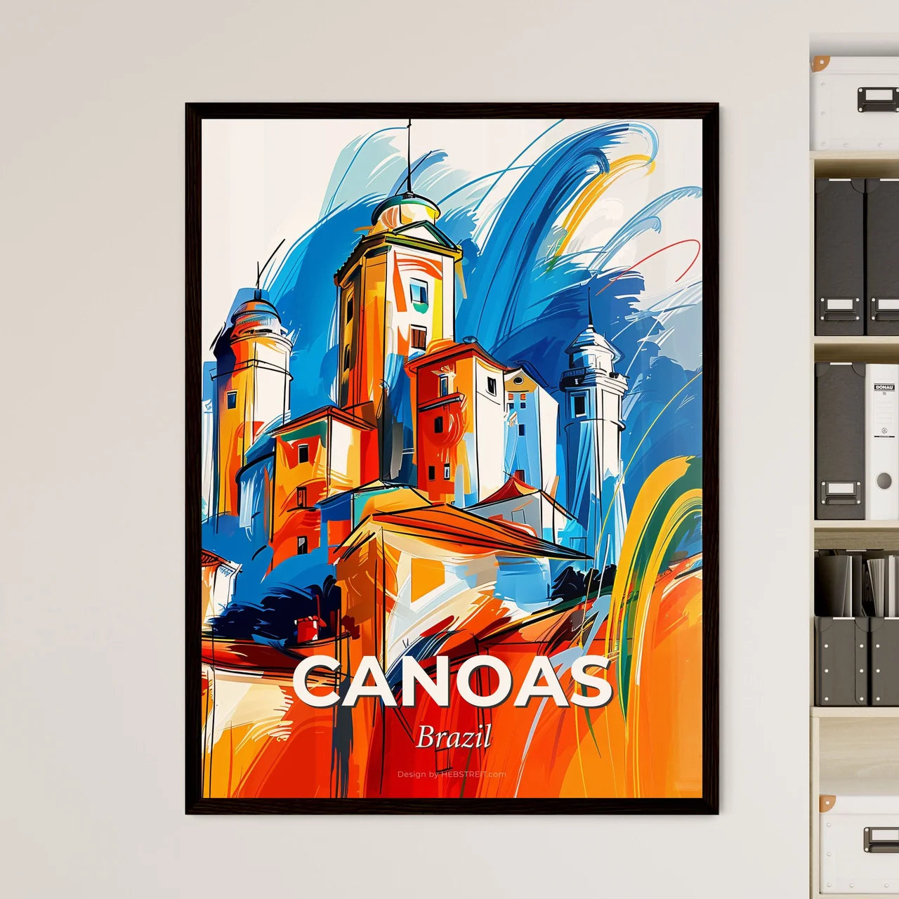 Vibrant Canoas, Brazil Art Print