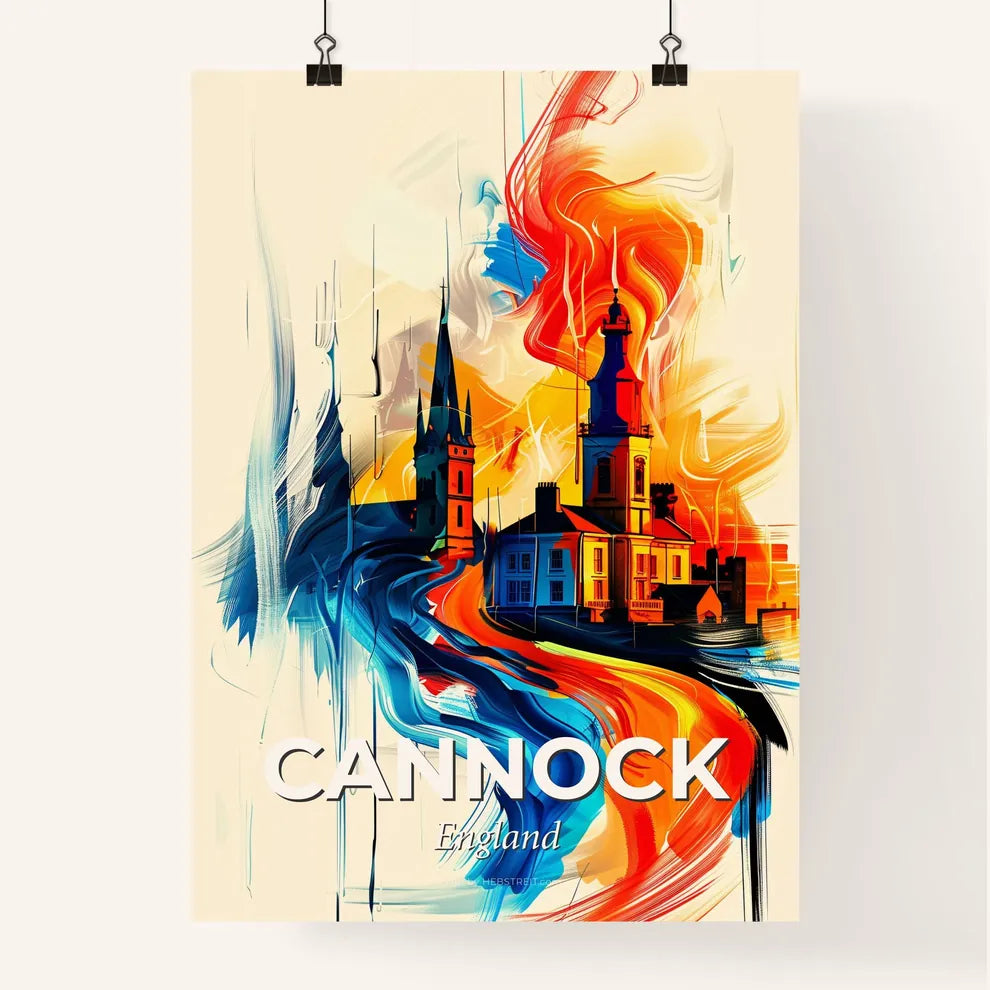 Vibrant Cannock, England Poster