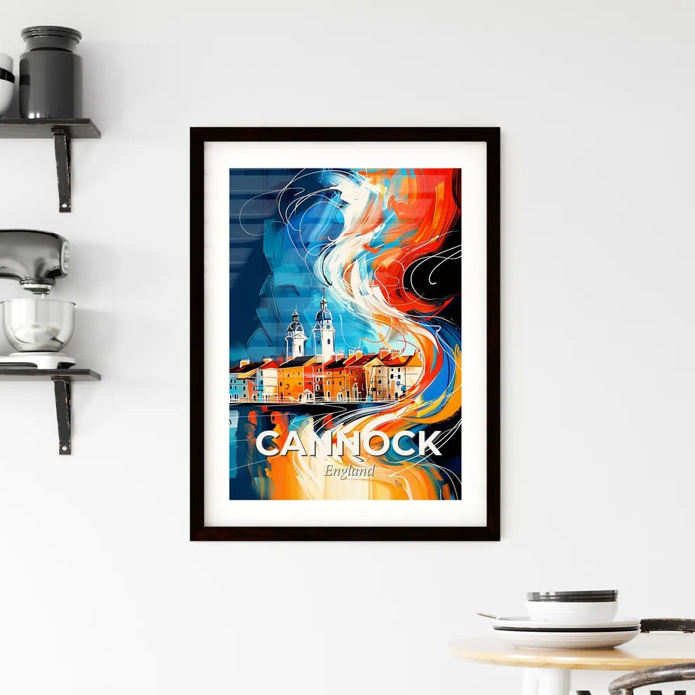 Vibrant Cannock, England Framed Print