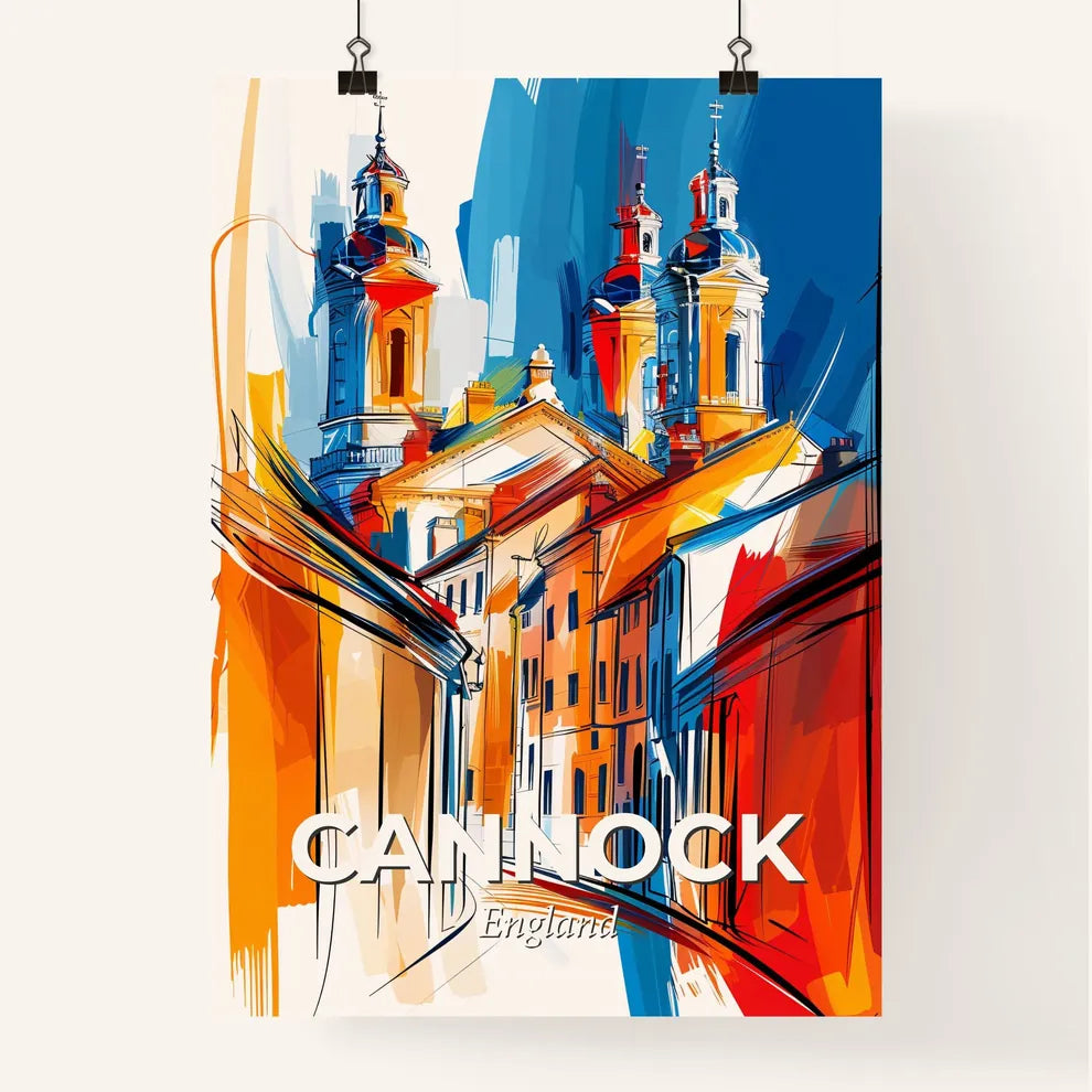 Vibrant Cannock, England Poster
