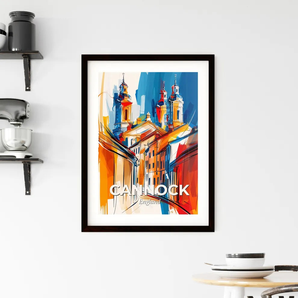 Vibrant Cannock, England Framed Print