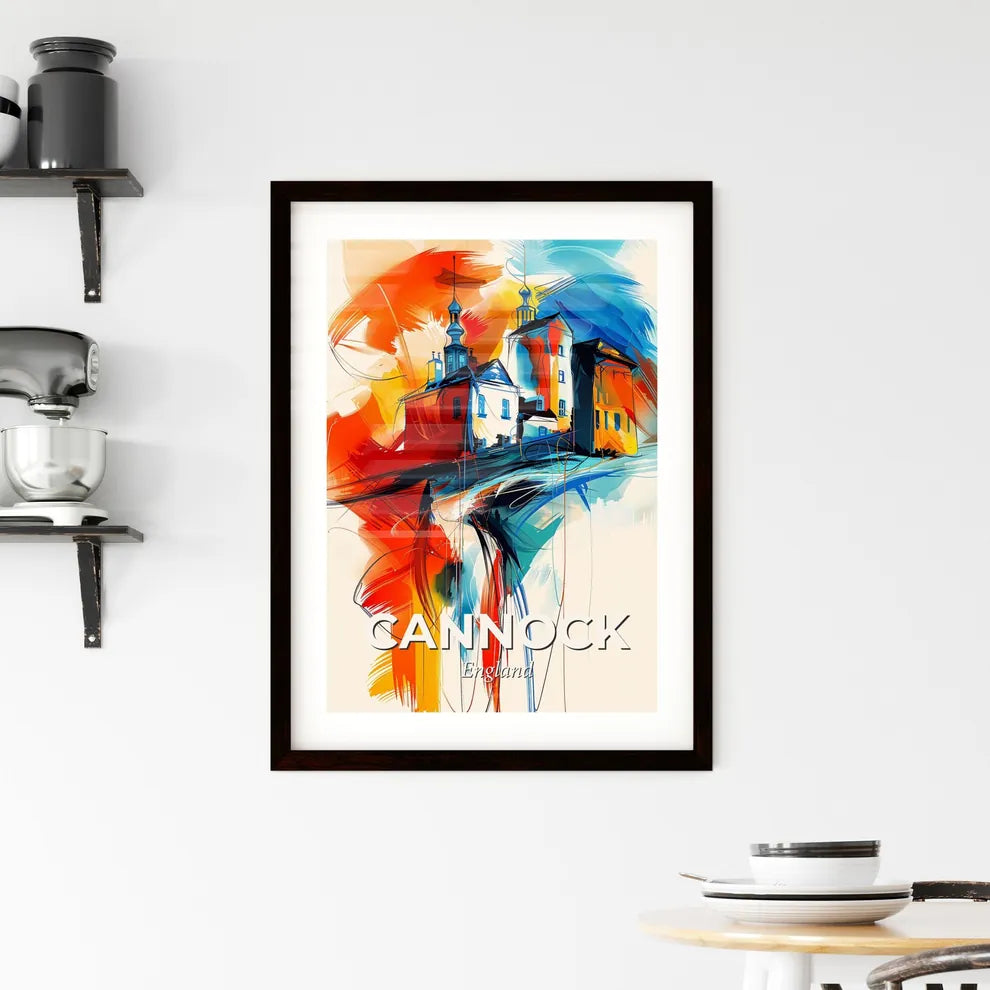 Vibrant Cannock, England Framed Print