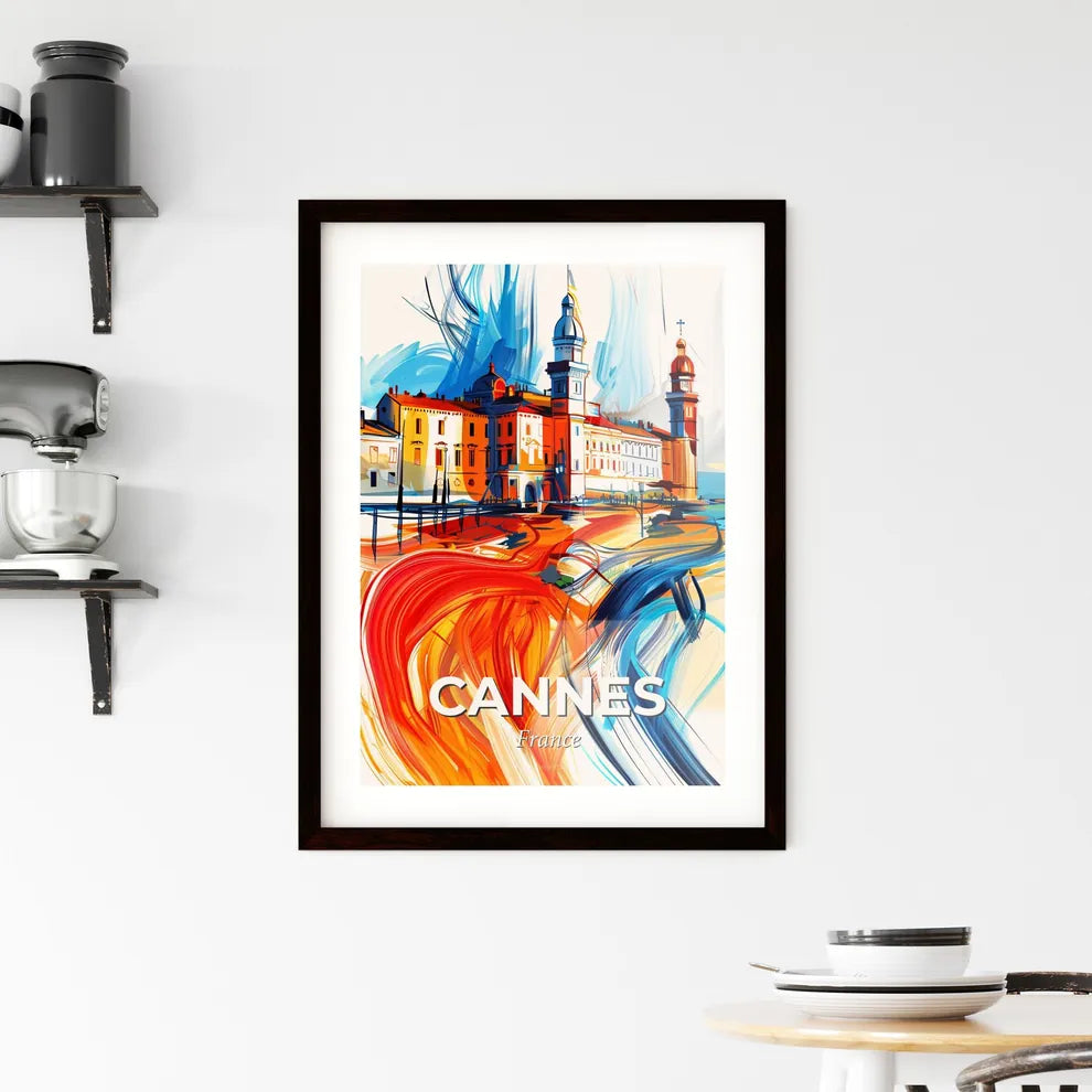 Vibrant Cannes, France Framed Print