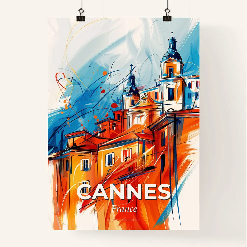Vibrant Cannes, France Poster