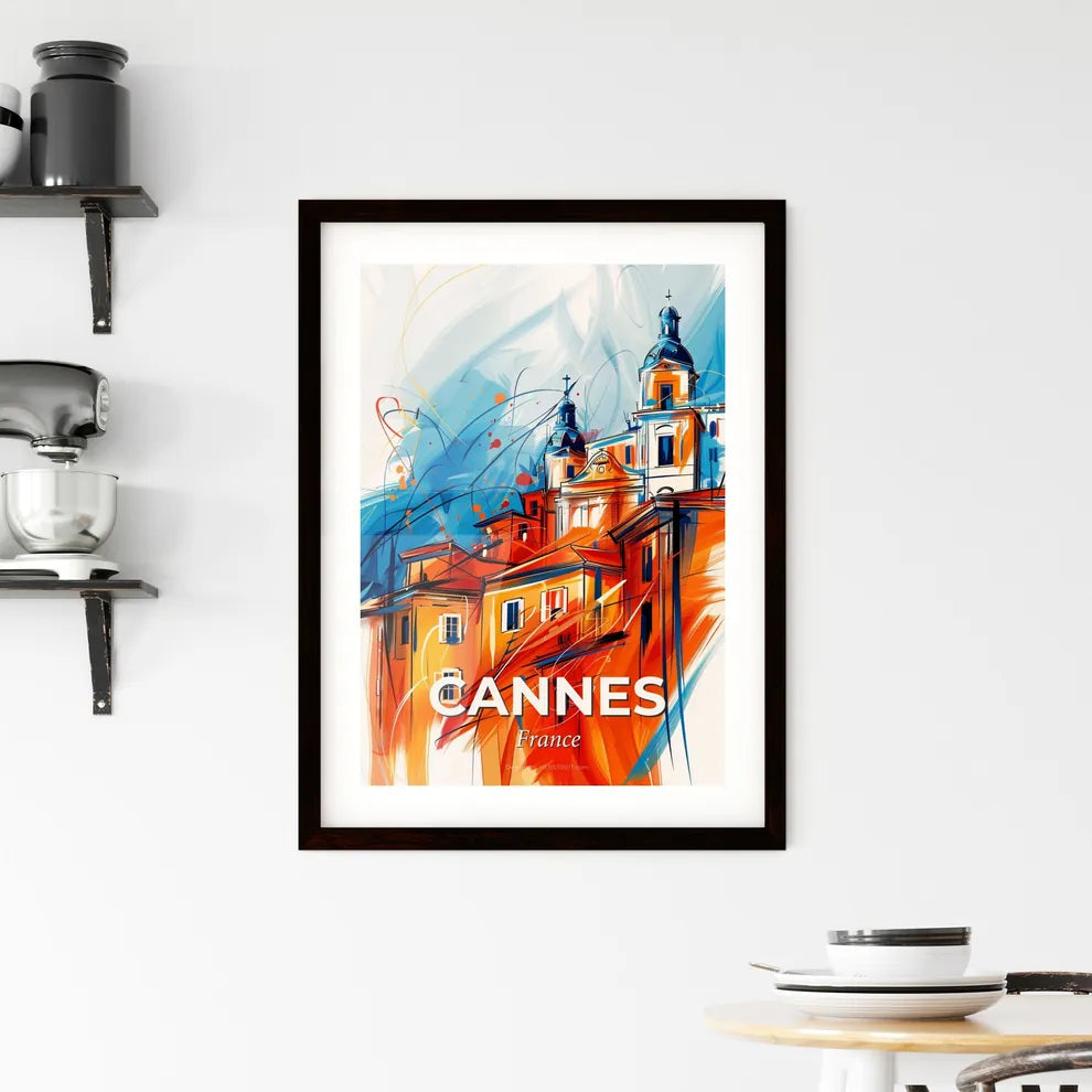 Vibrant Cannes, France Framed Print