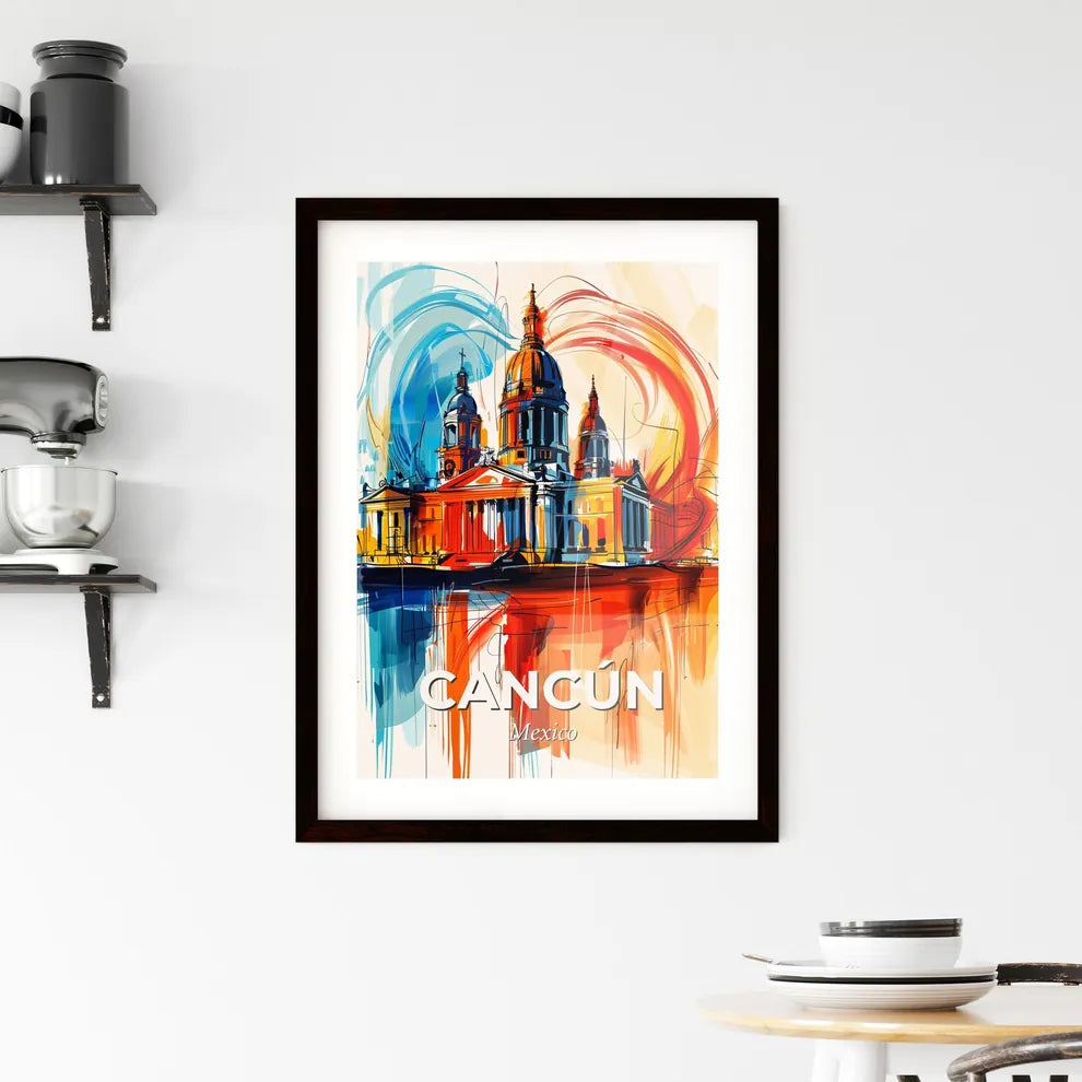Vibrant Cancún, Mexico Framed Print