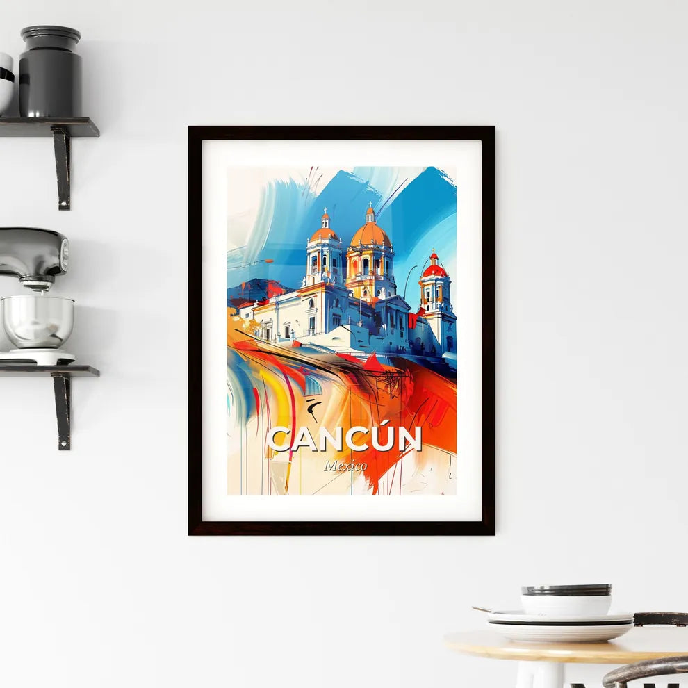 Vibrant Cancún, Mexico Framed Print