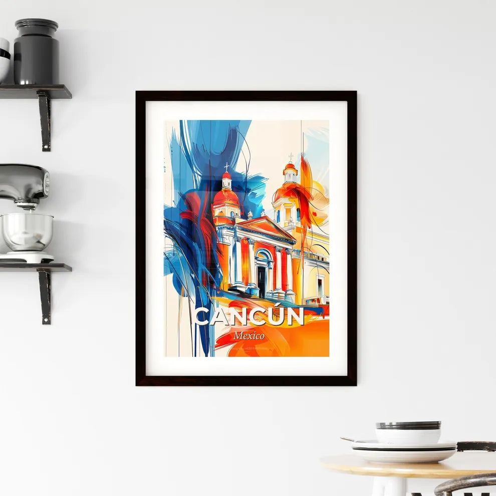 Vibrant Cancún, Mexico Framed Print