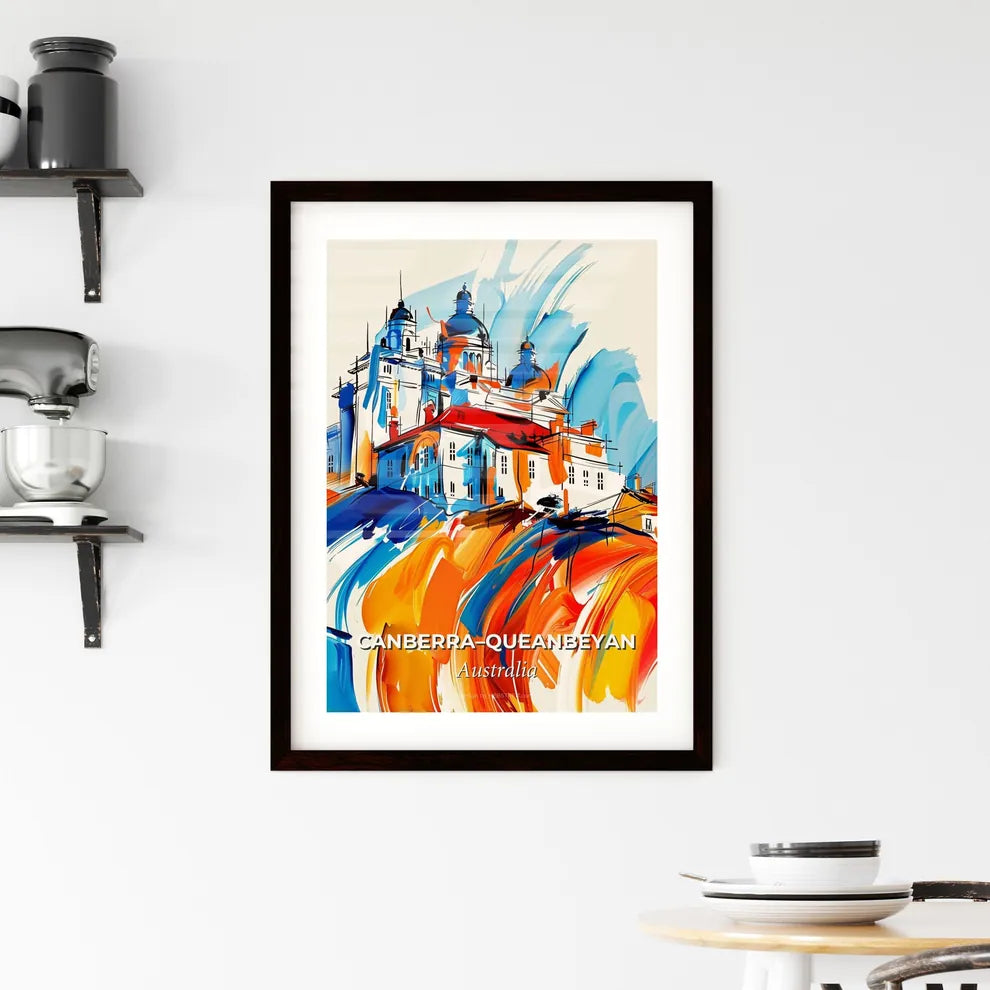 Vibrant Canberra–Queanbeyan, Australia Framed Print