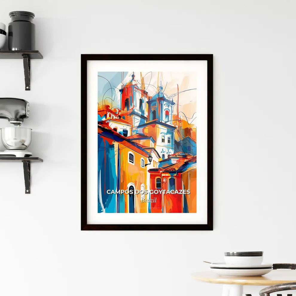 Vibrant Campos Dos Goytacazes, Brazil Framed Print