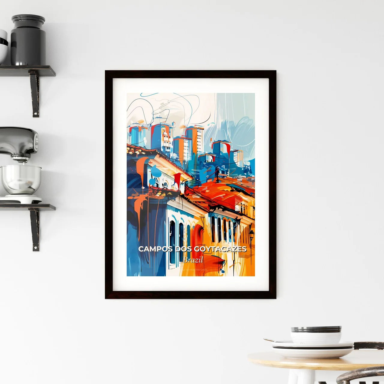 Vibrant Campos Dos Goytacazes, Brazil Framed Print