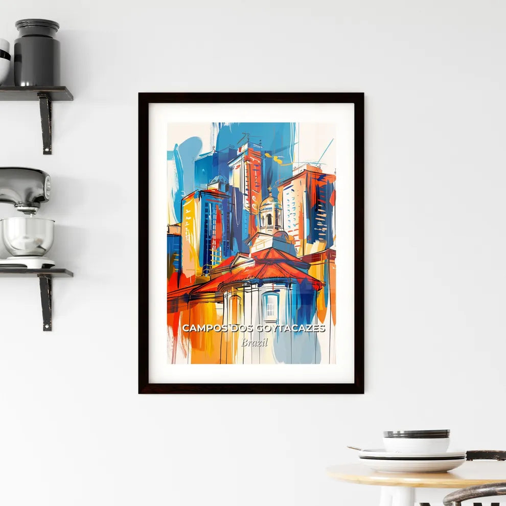 Vibrant Campos Dos Goytacazes, Brazil Framed Print