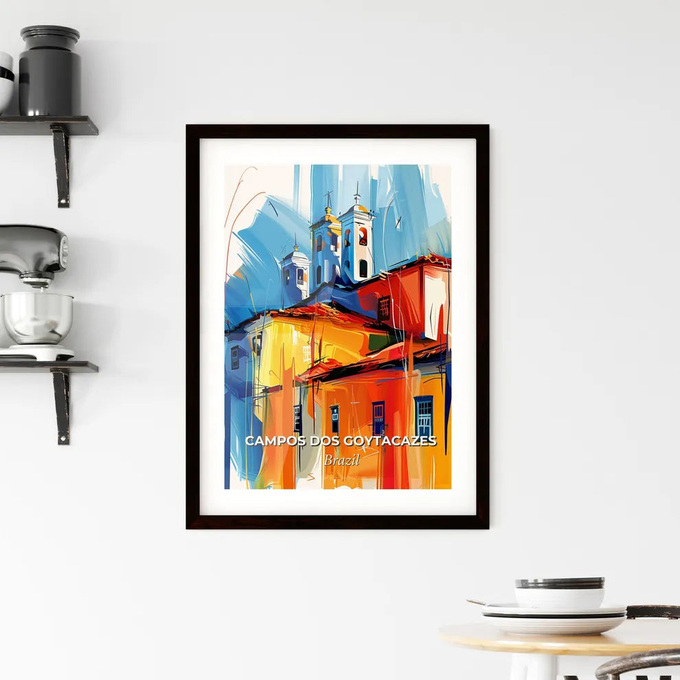 Vibrant Campos Dos Goytacazes, Brazil Framed Print