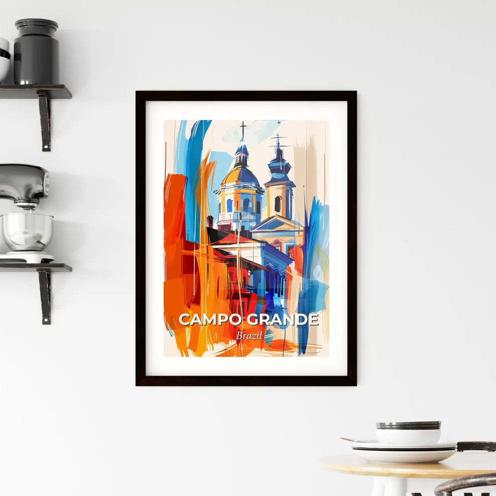Vibrant Campo Grande, Brazil Framed Print