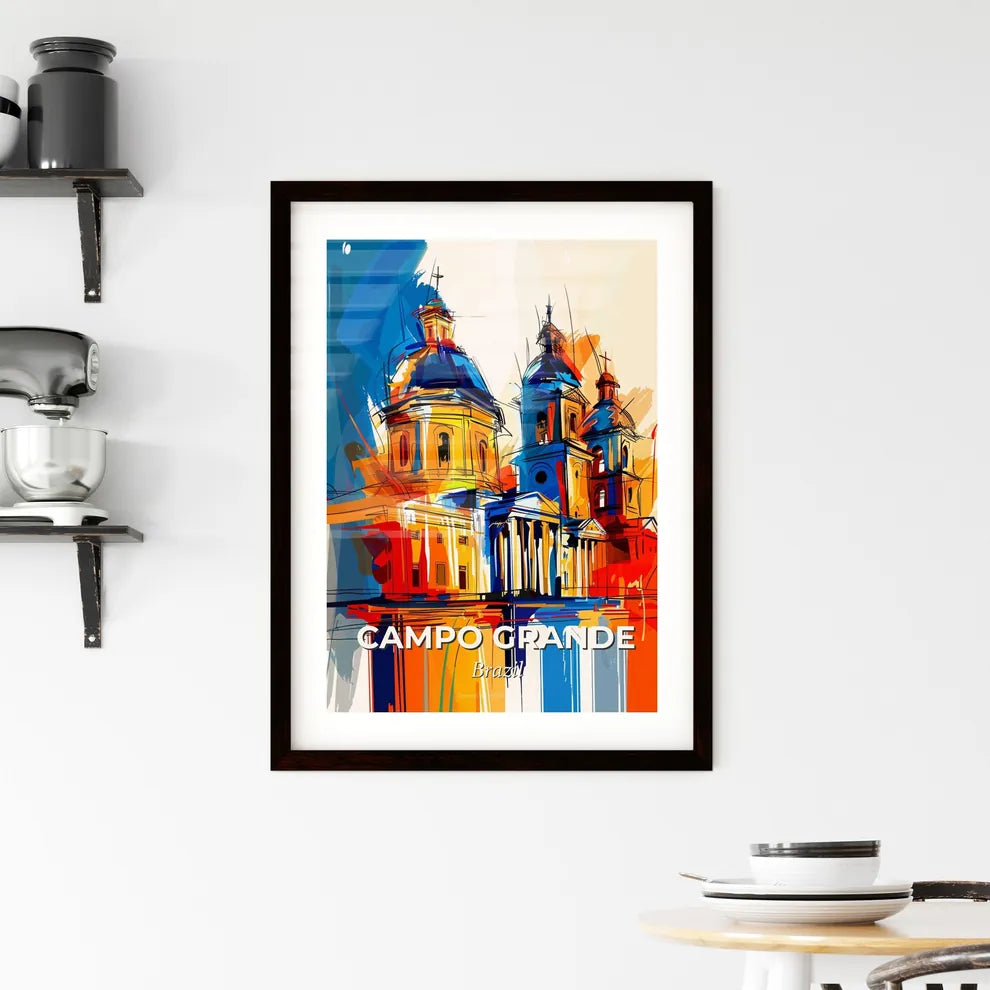 Vibrant Campo Grande, Brazil Framed Print