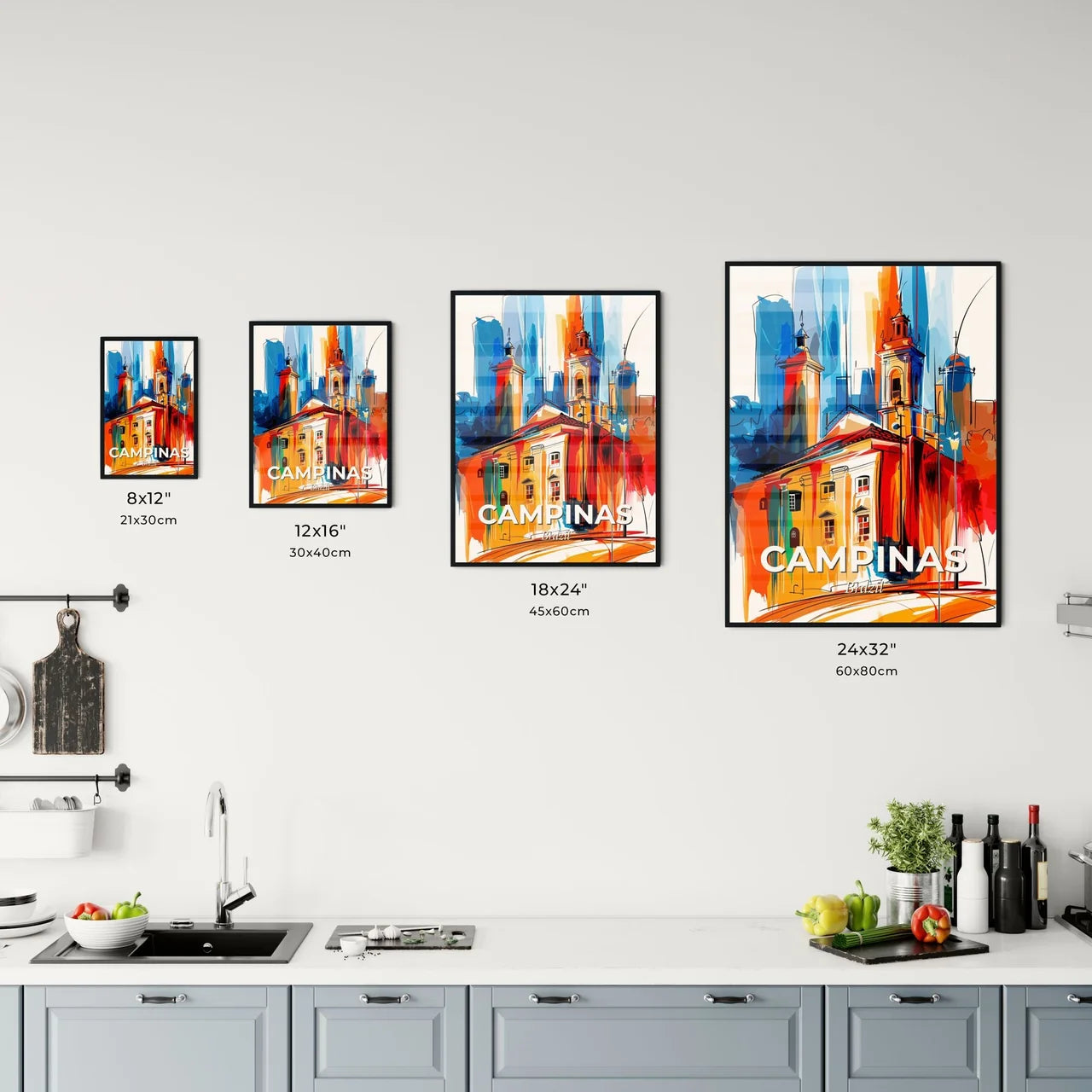 Vibrant Campinas, Brazil Kitchen Art