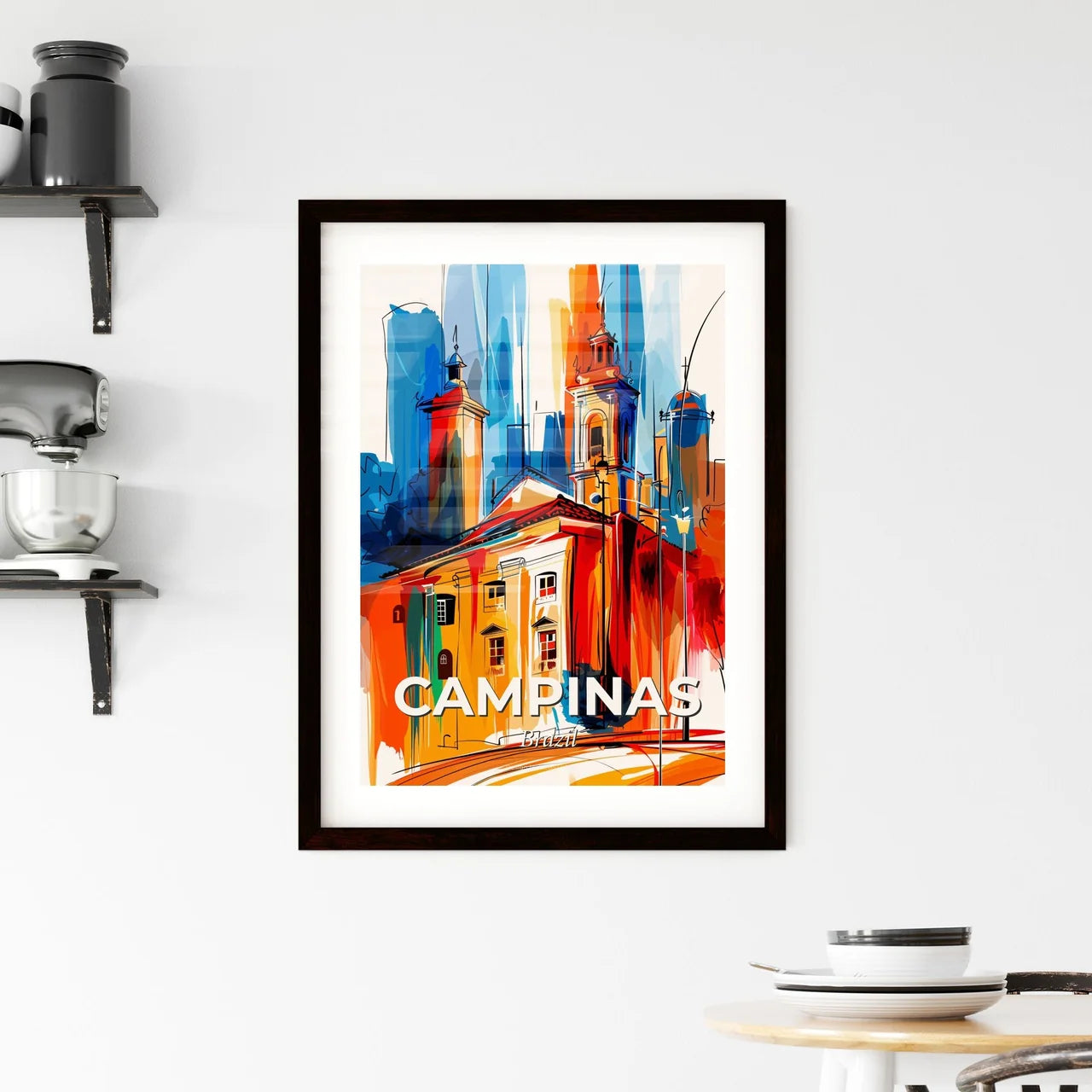Vibrant Campinas, Brazil Framed Print