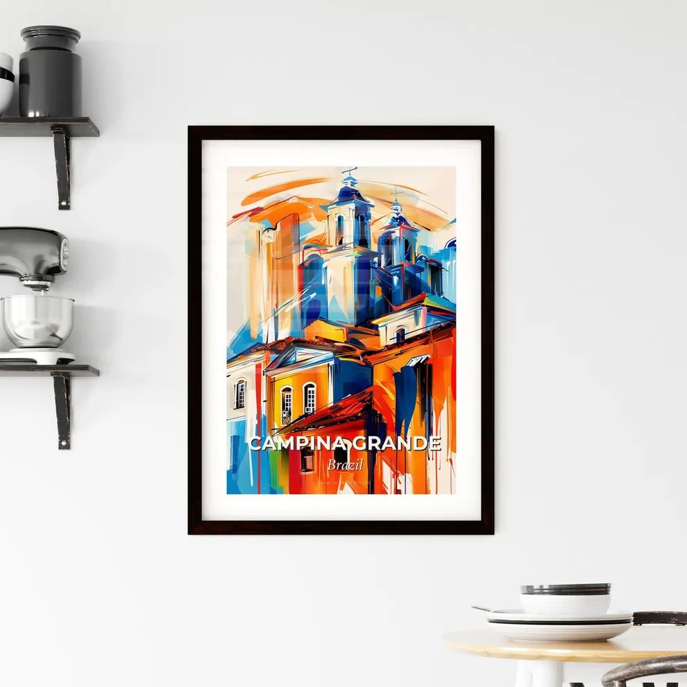 Vibrant Campina Grande, Brazil Framed Print
