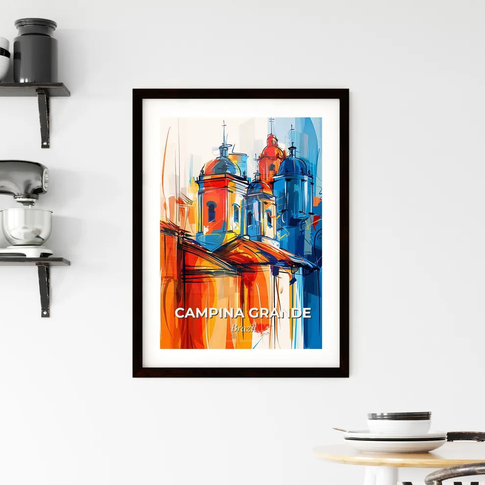 Vibrant Campina Grande, Brazil Framed Print