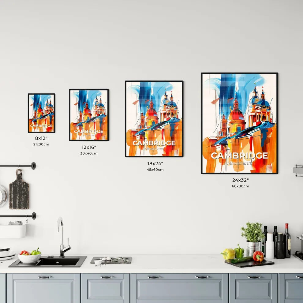 Vibrant Cambridge, Massachusetts Kitchen Art