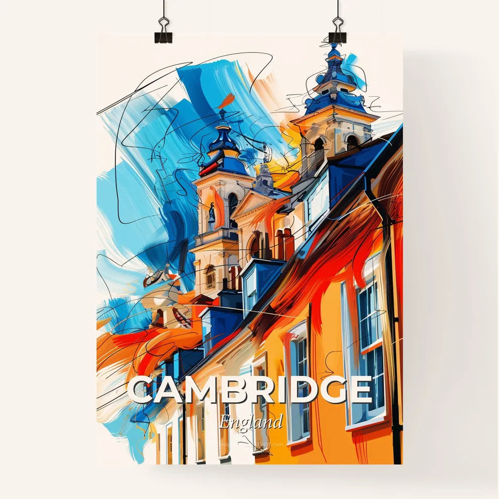 Vibrant Cambridge, England Poster