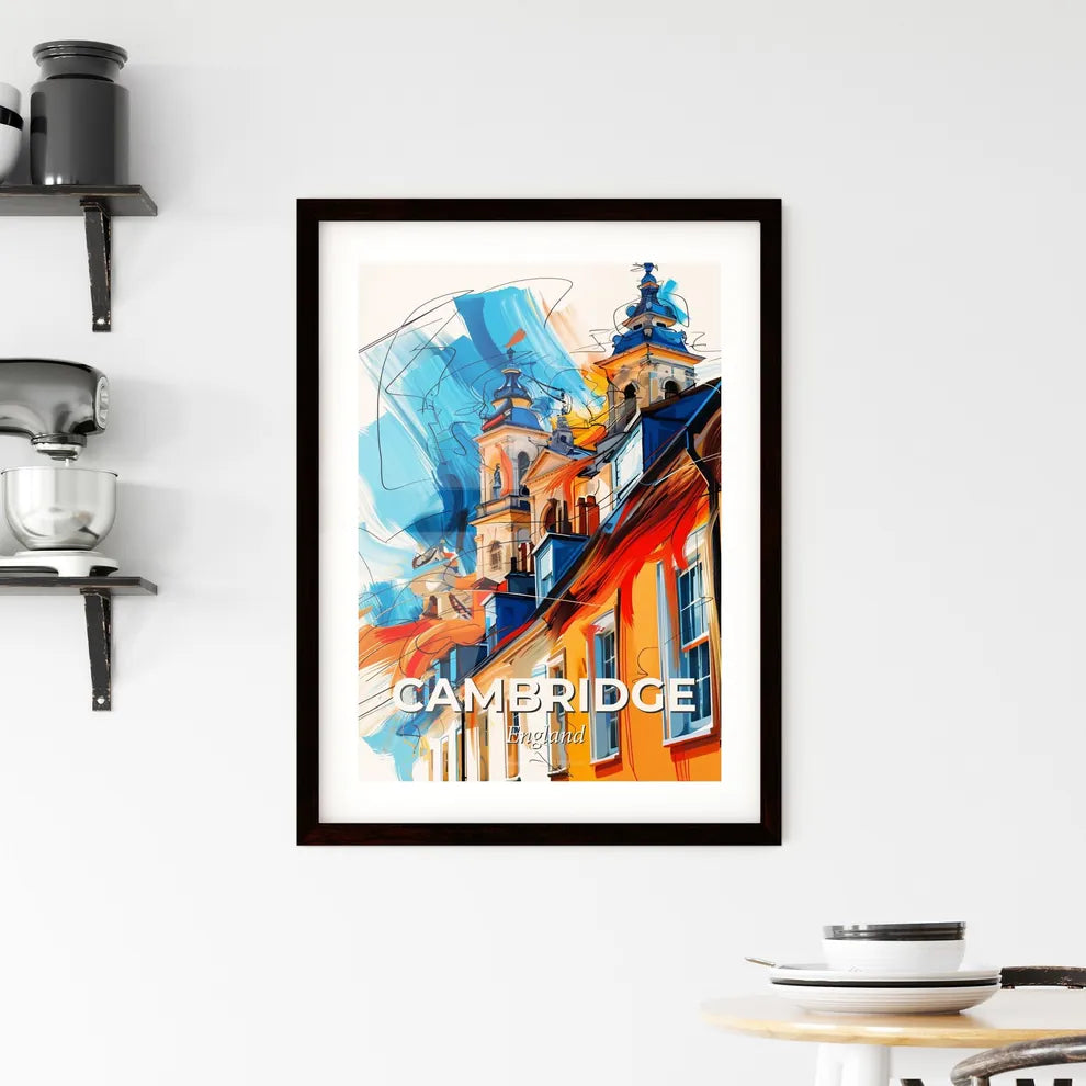 Vibrant Cambridge, England Framed Print