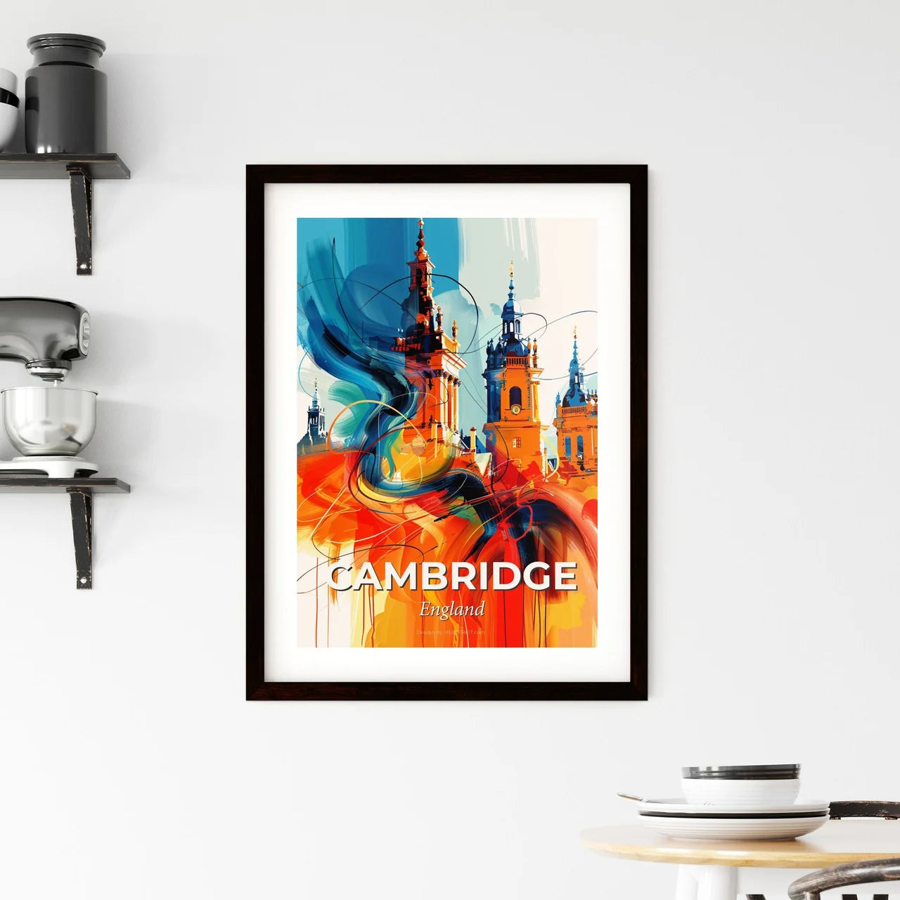 Vibrant Cambridge, England Framed Print