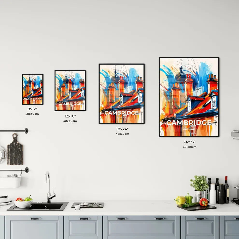 Vibrant Cambridge, England Kitchen Art