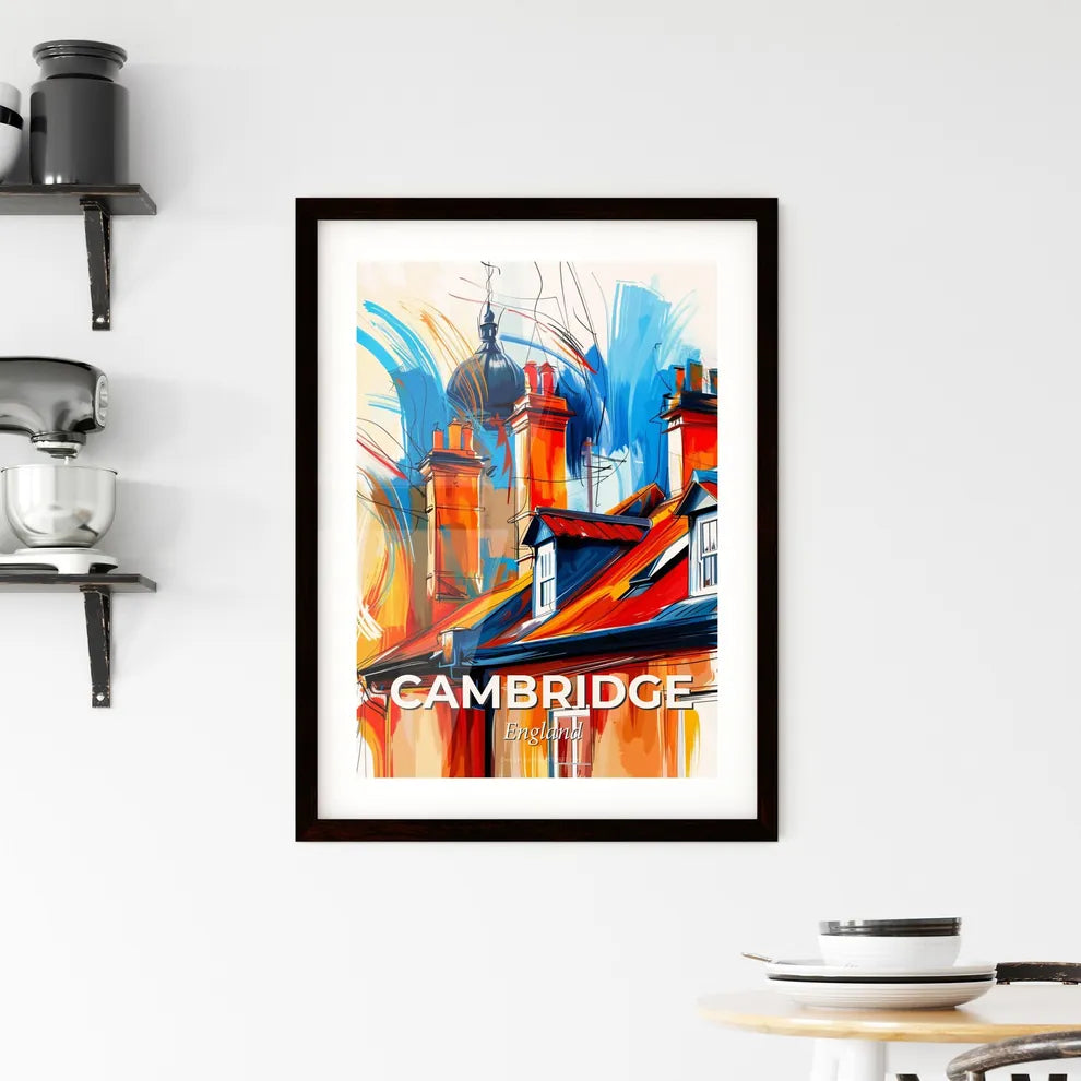 Vibrant Cambridge, England Framed Print