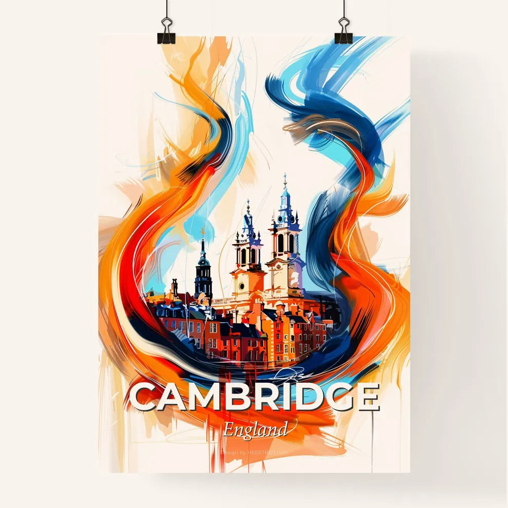 Vibrant Cambridge, England Poster