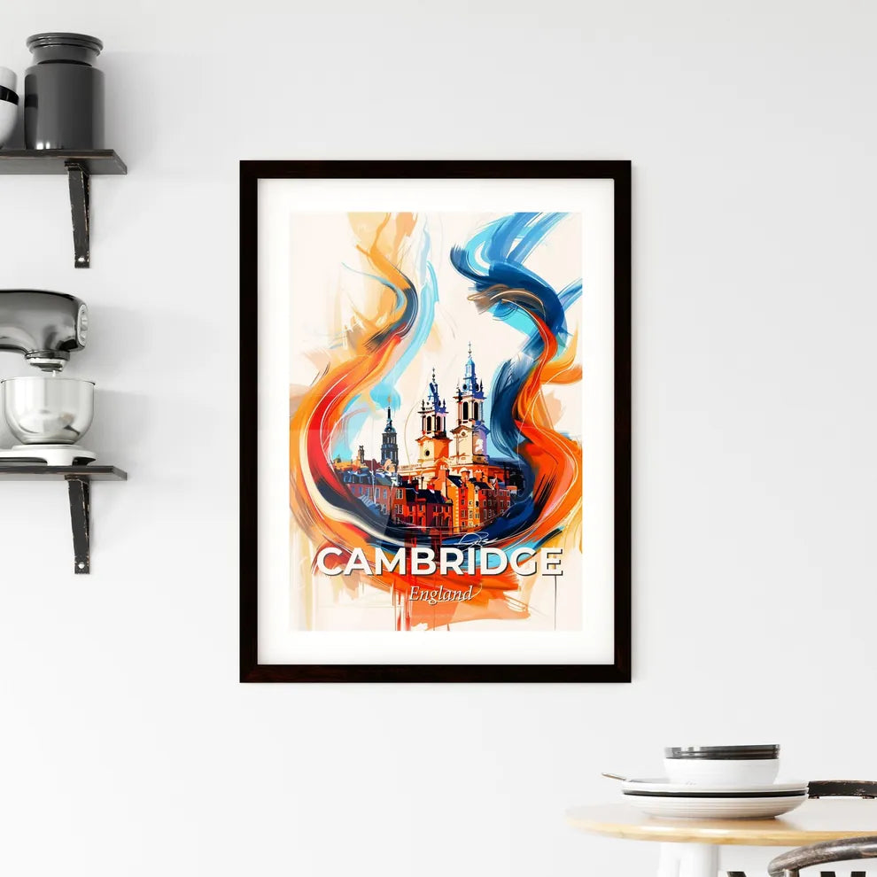 Vibrant Cambridge, England Framed Print