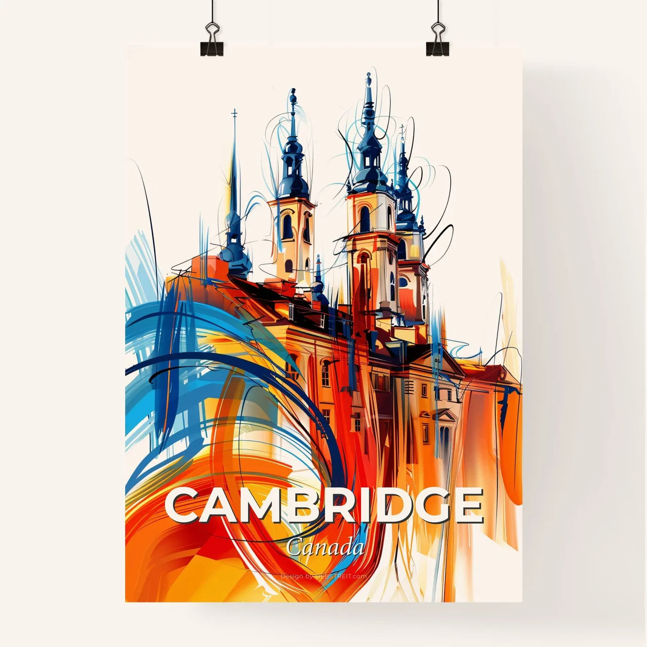 Vibrant Cambridge, Canada Poster