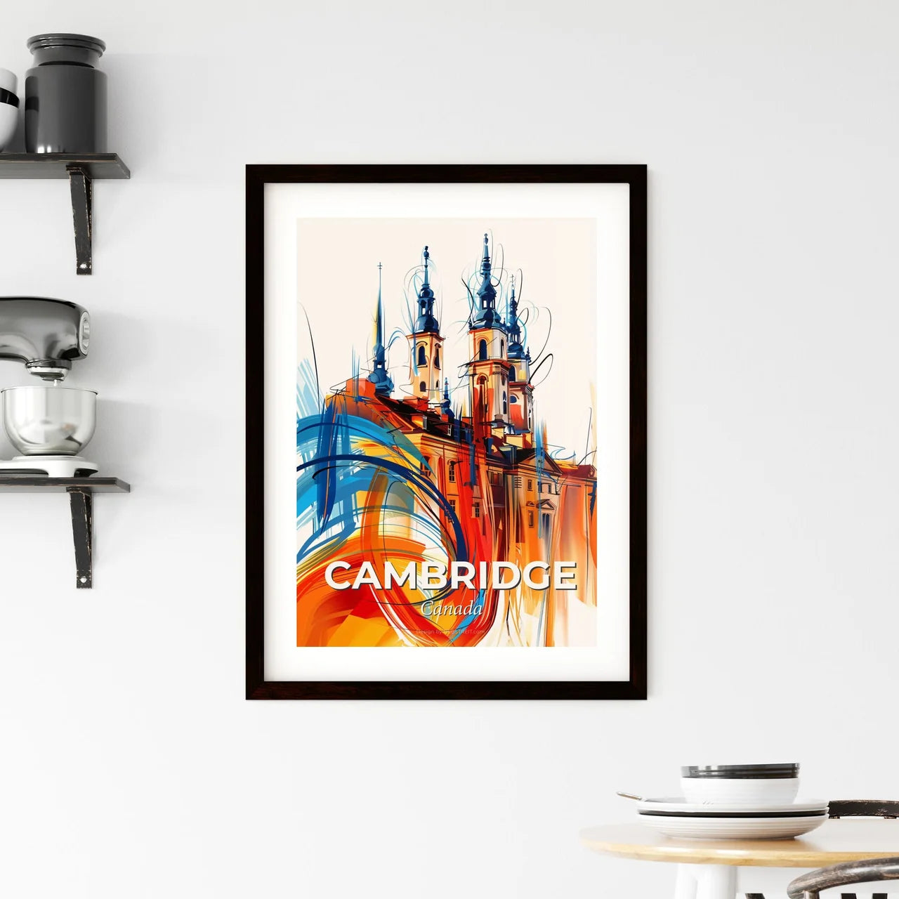Vibrant Cambridge, Canada Framed Print